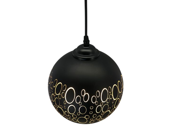 Goldstar LED Hanging Light Black Globe BA151 (HL173) With E27 Holder -2
